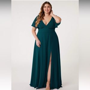 Azazie Kimber Bridesmaid Dress in Pine